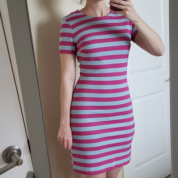 Brooks Brothers Dresses & Skirts - Brooks Brothers Red Fleece Striped A-Line Dress Sz S